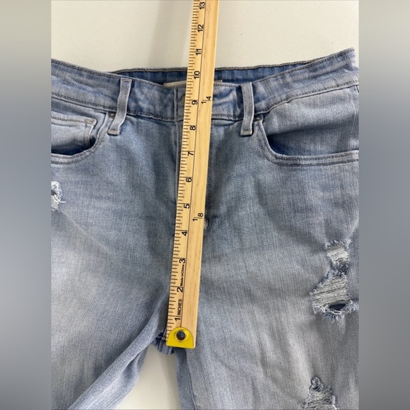 Levis 721 Sz 29 X30 Women's High Rise Skinny Jeans Distressed Destroyed - Picture 3 of 15